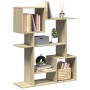 Librería divisor madera ingeniería roble Sonoma 92x29x112 cm