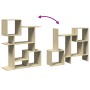 Librería divisor madera ingeniería roble Sonoma 92x29x112 cm