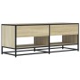 Mueble TV metal y madera ingeniería roble Sonoma 120,5x40x46 cm
