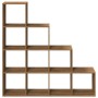 Librería divisora 4 niveles roble artisan 131,5x29x131,5 cm