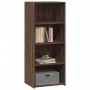 Aparador alto madera de ingeniería marrón roble 50x41x124 cm