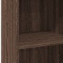 Aparador alto madera de ingeniería marrón roble 50x41x124 cm