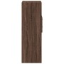 Aparador alto madera de ingeniería marrón roble 40x42,5x124 cm