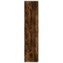 Aparador de madera de ingeniería roble ahumado 40x42,5x185 cm