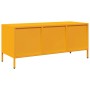 Mueble para TV acero laminado en frío amarillo 101,5x39x43,5 cm