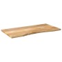 Tablero escritorio con curva madera mango rugosa 110x50x2,5 cm