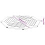 Tablero de mesa octogonal madera maciza de acacia 80x80x2,2 cm