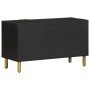 Mueble de TV madera de ingeniería negro 80x33x46 cm