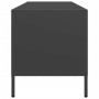 Mueble para TV acero laminado en frío negro 135x39x43,5 cm