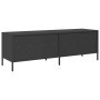 Mueble para TV acero laminado en frío negro 135x39x43,5 cm