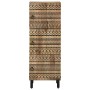 Aparador de madera maciza de mango rugosa 40x33,5x110 cm