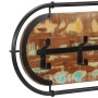 Perchero de pared con 5 ganchos madera maciza reciclada