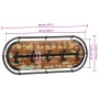 Perchero de pared con 5 ganchos madera maciza reciclada