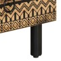 Mueble de TV madera maciza de mango rugosa negro 70x33,5x46 cm