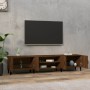 Mueble para TV madera contrachapada marrón roble 180x31,5x40 cm