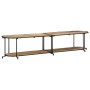 Mueble de TV madera maciza de mango rugosa 200x42x40 cm