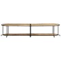 Mueble de TV madera maciza de mango rugosa 200x42x40 cm