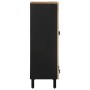 Aparador de madera maciza de mango rugosa 60x33,5x110 cm