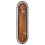 Percheros de pared con 4 ganchos 2 uds madera maciza reciclada