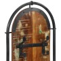 Percheros de pared con 4 ganchos 2 uds madera maciza reciclada