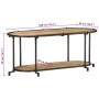 Mueble de TV madera maciza de mango rugosa 100x42x40 cm