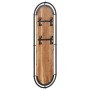 Percheros de pared con 4 ganchos 2 uds madera maciza de acacia