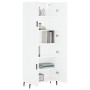 Aparador alto madera contrachapada blanco 69,5x34x180 cm