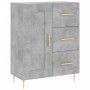 Aparador alto madera contrachapada gris hormigón 69,5x34x180 cm