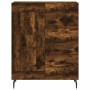 Aparador alto madera contrachapada roble ahumado 69,5x34x180 cm
