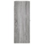 Armarios de pared 2 uds madera de ingeniería gris Sonoma