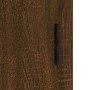 Armarios de pared 2 uds madera de ingeniería marrón roble
