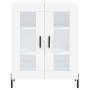 Aparador alto madera contrachapada blanco 69,5x34x180 cm