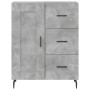 Aparador alto madera contrachapada gris hormigón 69,5x34x180 cm