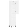 Aparador alto madera contrachapada blanco 34,5x34x180 cm