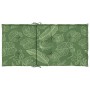 Cojines de silla de respaldo bajo 4 uds tela estampado de hojas