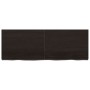 Estante pared madera roble tratada marrón oscuro 140x50x(2-6)cm