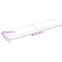 Estante pared madera roble tratada marrón oscuro 180x40x(2-4)cm
