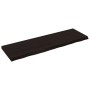 Estante pared madera roble tratada marrón oscuro 160x50x(2-6)cm