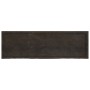 Estante pared madera roble tratada marrón oscuro 160x50x(2-6)cm