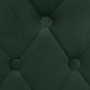 Taburetes de cocina 2 unidades terciopelo verde oscuro