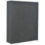 Armario de tela gris 135x40x170 cm