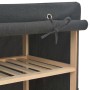 Armario de tela gris 135x40x170 cm