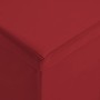 Banco con almacenaje plegable rojo vino tinto PVC