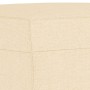 Banco de tela color crema 100x35x41 cm
