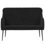 Banco de terciopelo negro 110x76x80 cm