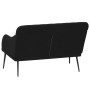 Banco de terciopelo negro 110x76x80 cm