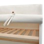 Armario de tela y madera de pino 110x40x170 cm