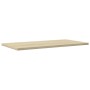 Estante estantería 4 uds contrachapada roble Sonoma 60x30x1,5cm