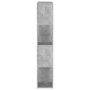 Estantería divisor de espacios gris hormigón 100x24x124 cm