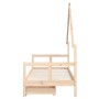 Estructura de cama para niños con cajones madera pino 80x200 cm